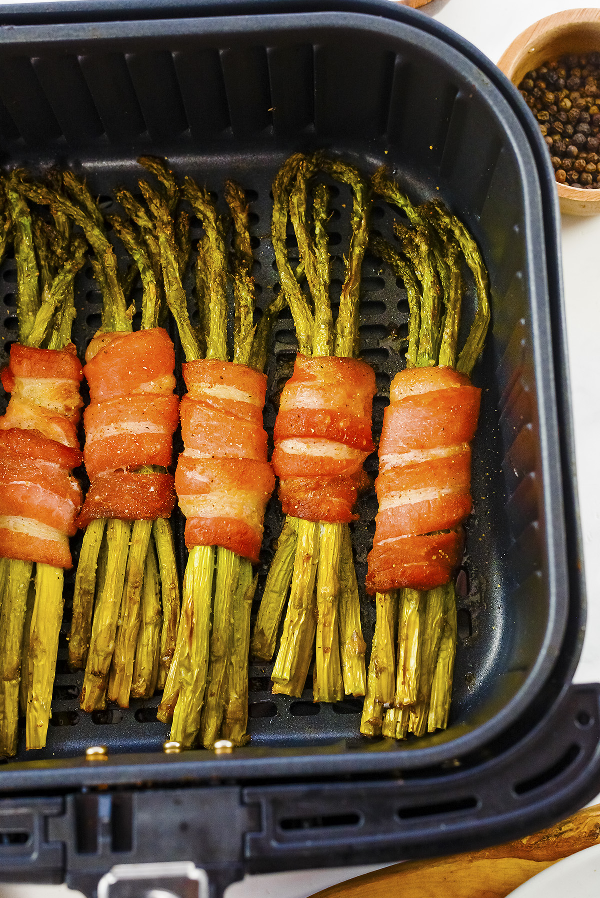 Air Fryer Bacon Wrapped Asparagus