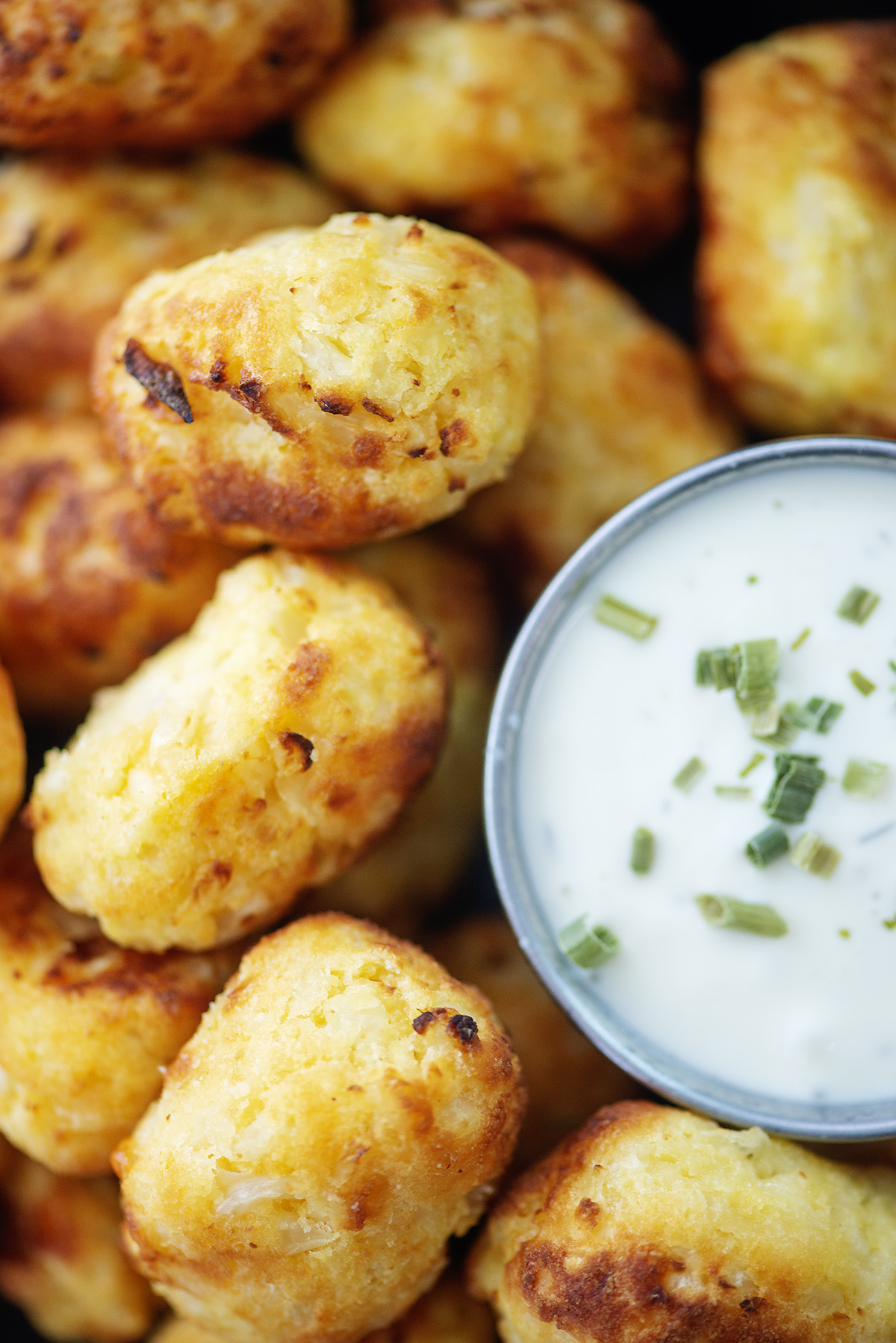 Cauliflower Tots (Baked or Air Fryer) - The Natural Nurturer