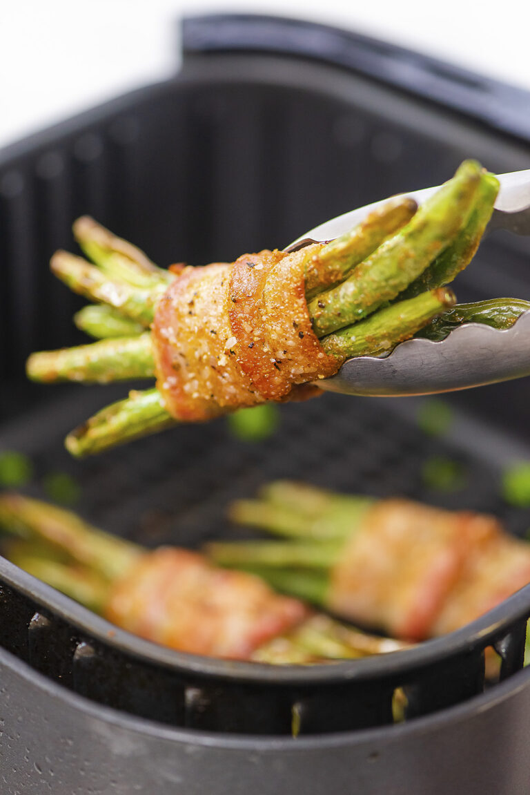 Air Fryer Bacon Wrapped Green Beans