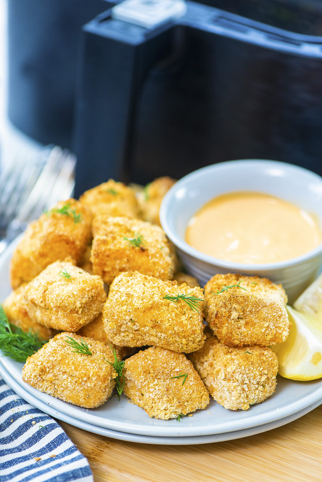 Air Fryer Salmon Nuggets 