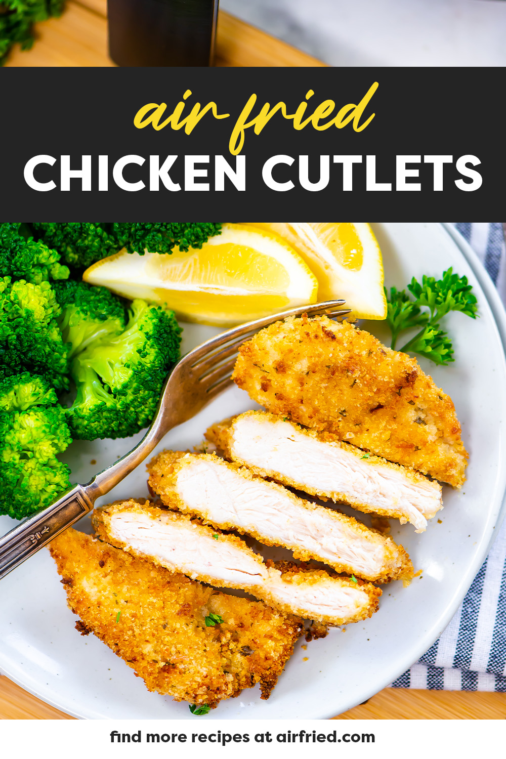 Sliced chicken cutlets