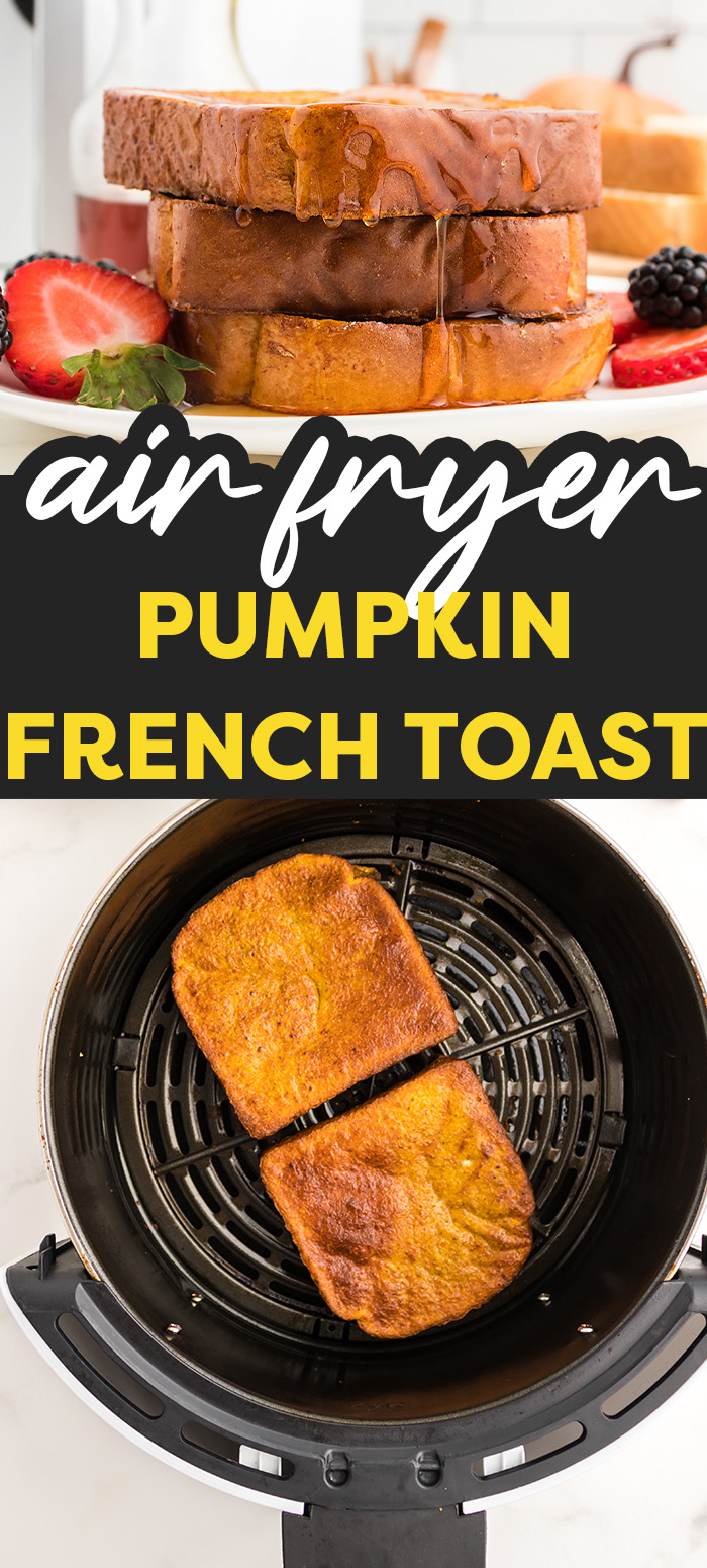 This air fryer pumpkin French toast recipe is a perfect way to start off the autumn season!