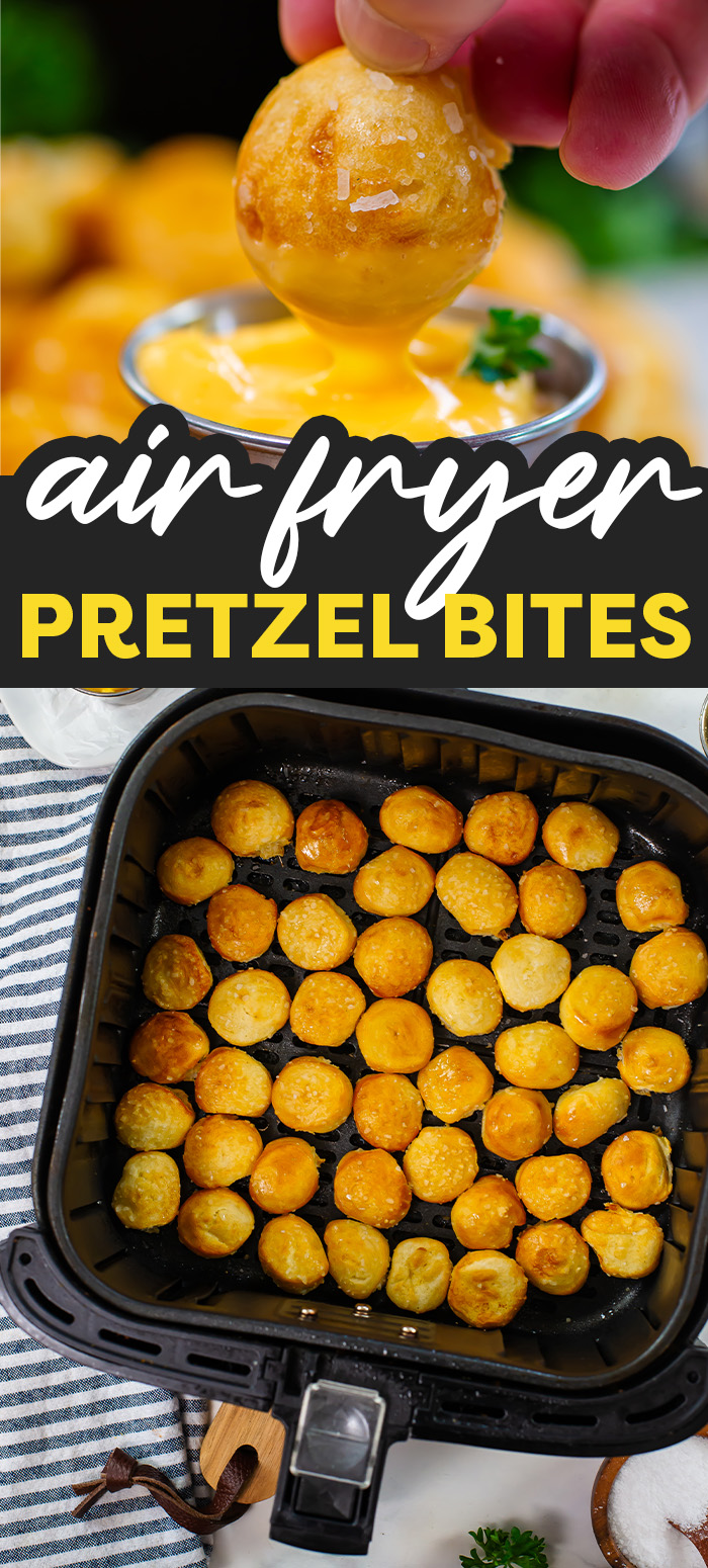 These air fryer pretzel bites have a perfect texture with a soft center and a crisp, salty shell.