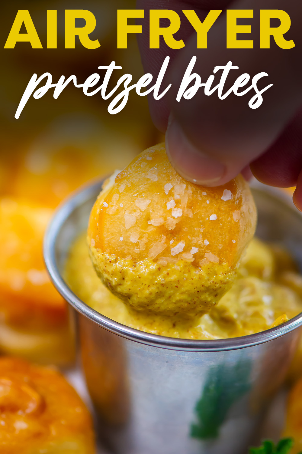 These air fryer pretzel bites have a perfect texture with a soft center and a crisp, salty shell.