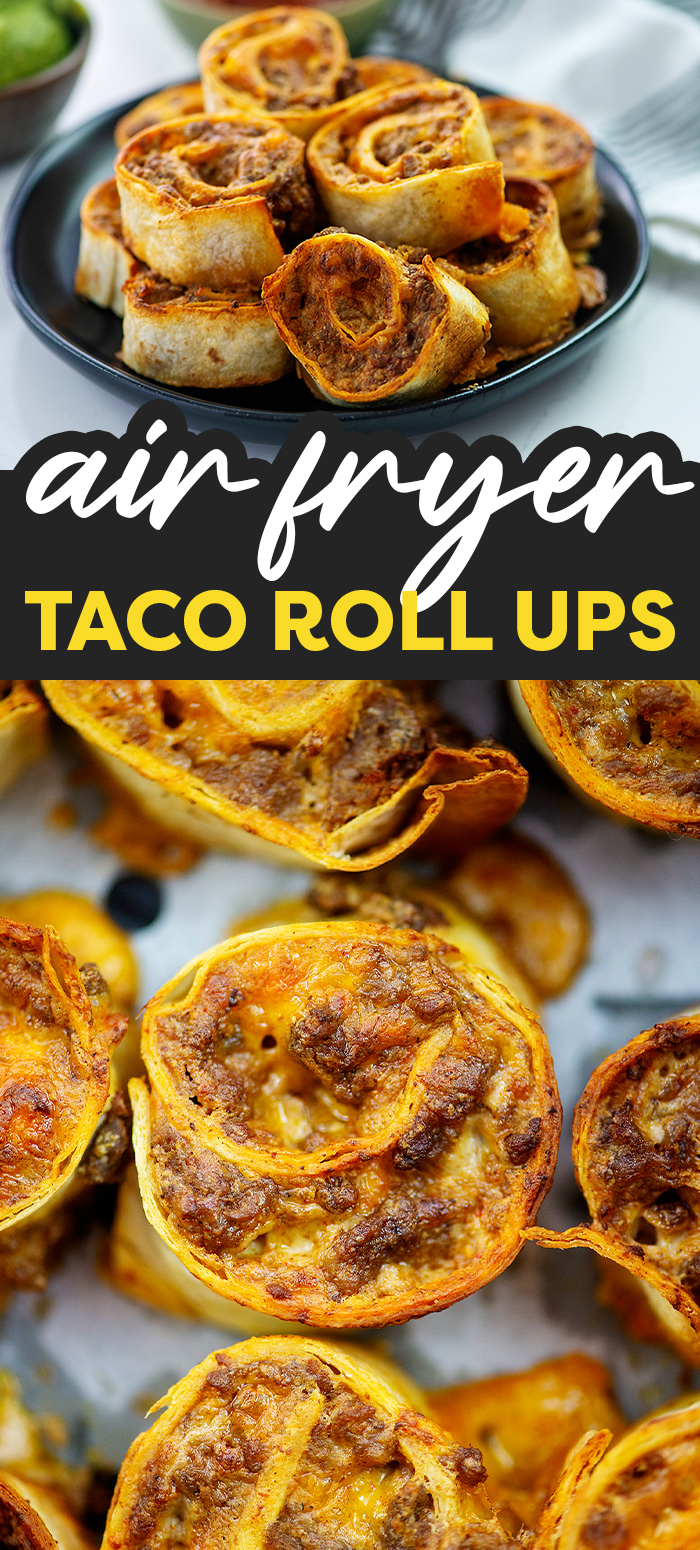 A great snack or a small meal, these air fryer taco roll ups are very popular!