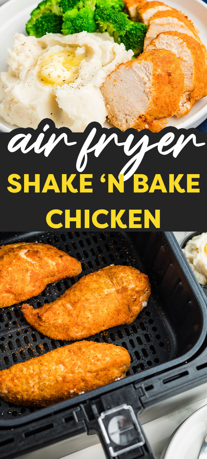 This classic shake and bake chicken is better than ever when you cook it in your air fryer!