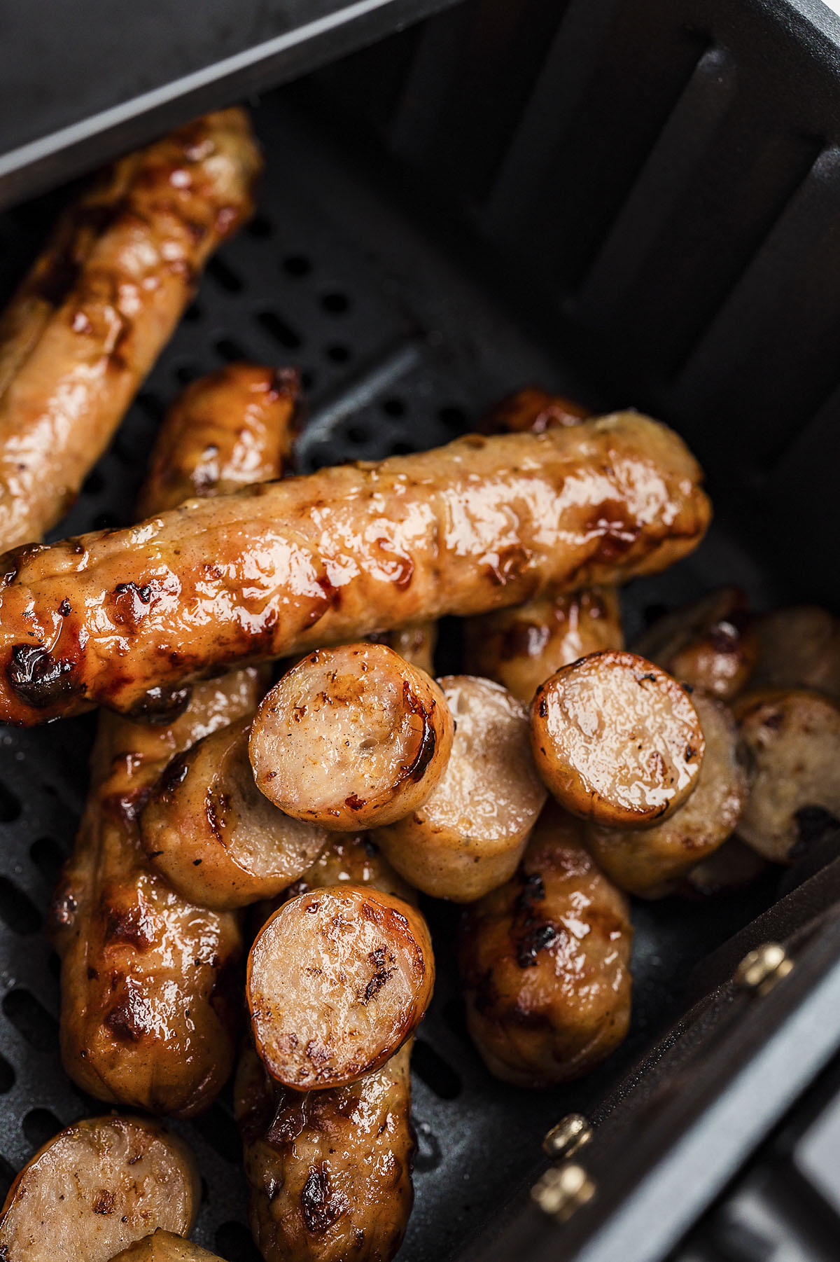 Chicken sausage in air fryer.