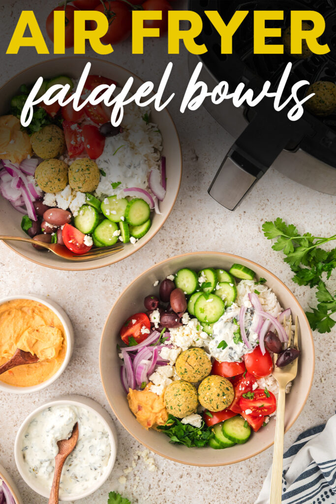 Easy falafel bowls.